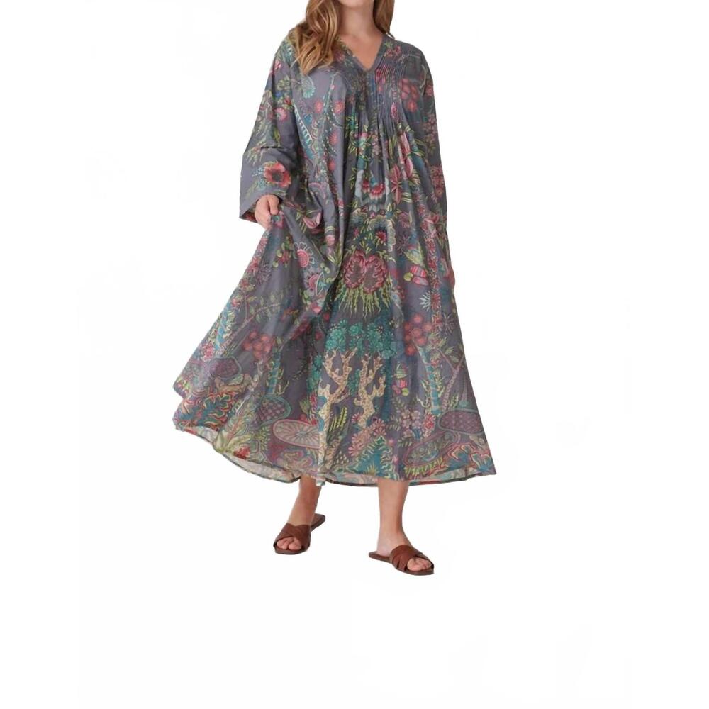 NEW ONE HUNDRED STARS boho garden pinch dress in grey